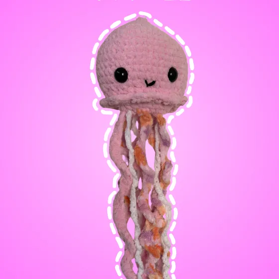 Handmade crochet joyal the jellyfish plushie