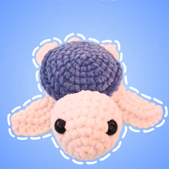 Handmade crochet tiffany the turtle plushie
